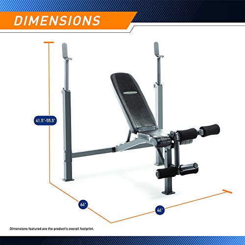 Olympic Weight Bench with Preacher Curl Pad and Leg Developer W2262