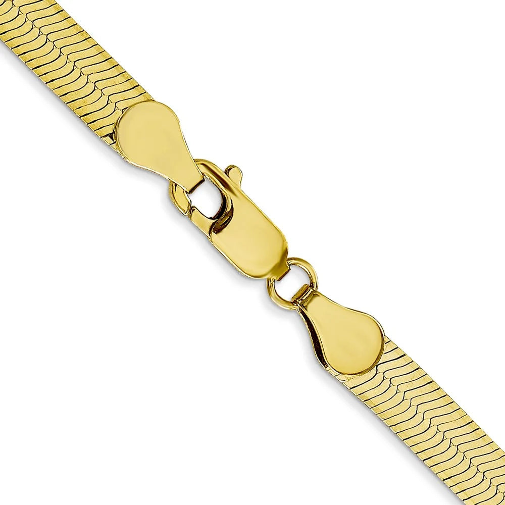 10 kt Yellow Gold Herringbone Chain 22 Inches E957