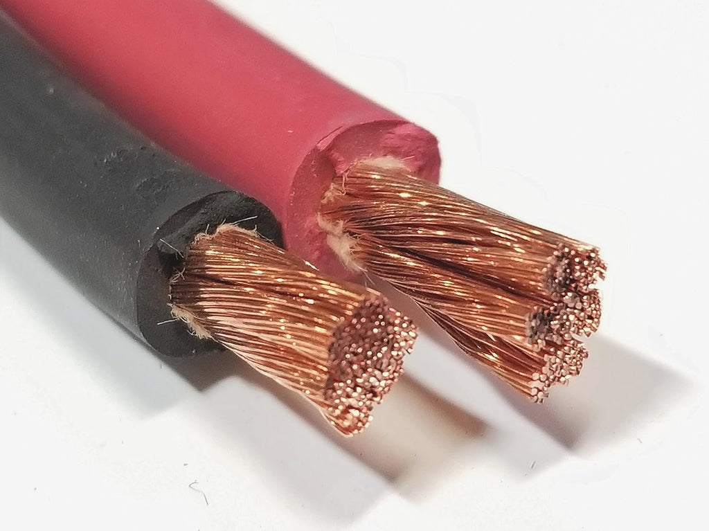 8 AWG Pure Copper Flexible Cable Wire 50 ft Black + 50 ft Red C845920