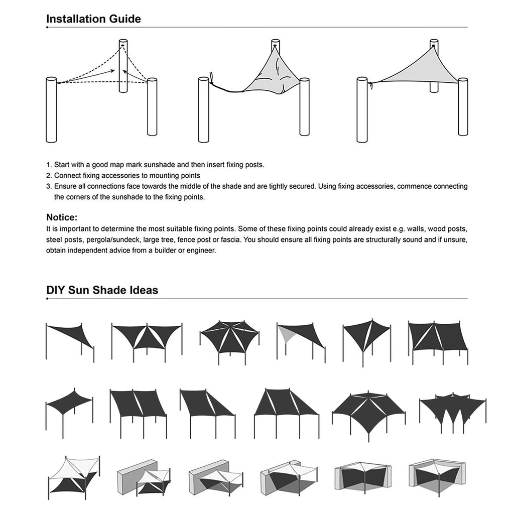 2 Pack 12x12 Ft 97% UV Block Square Sun Shade Sail HDPE Canopy H80181
