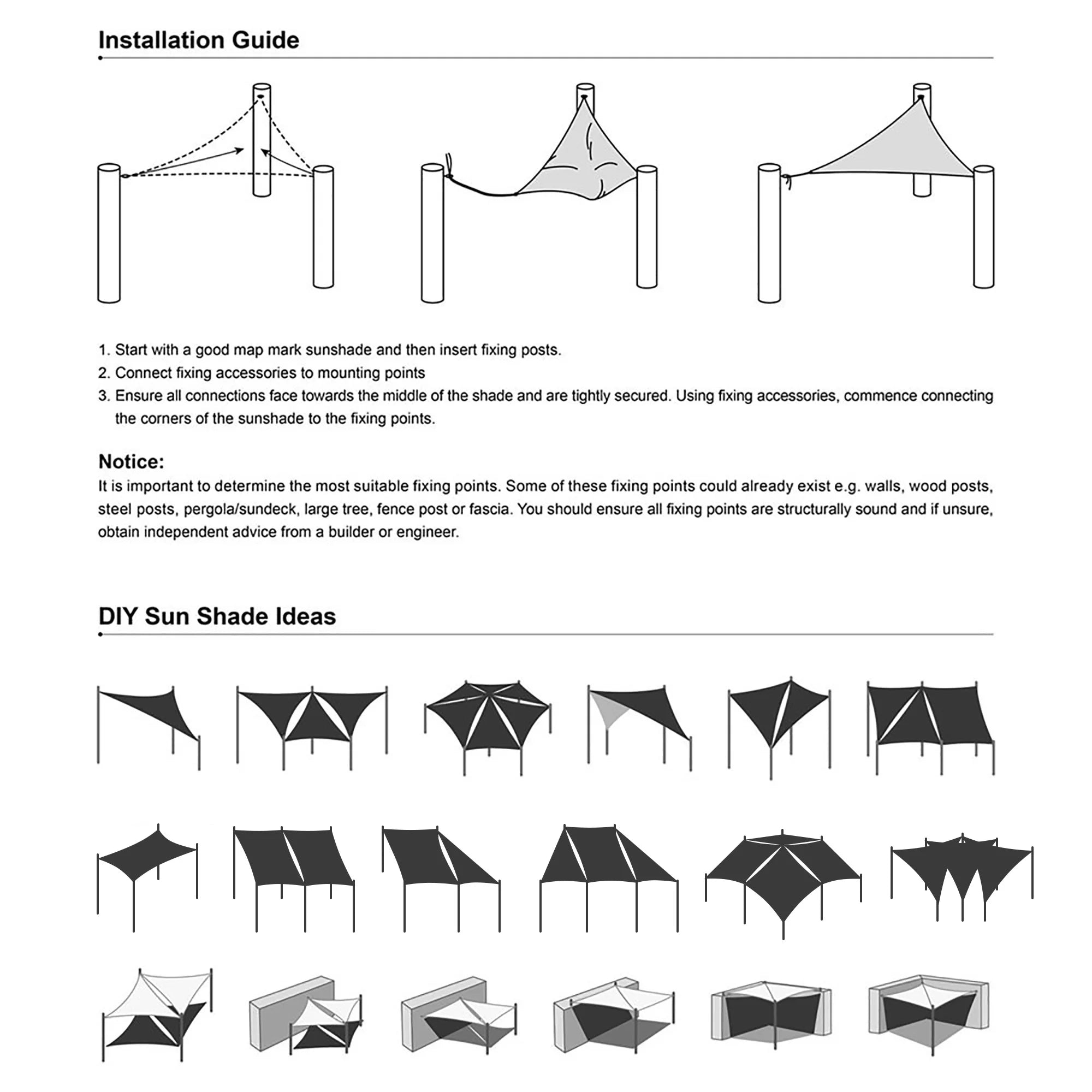 2 Pack 12x12 Ft 97% UV Block Square Sun Shade Sail HDPE Canopy H80181