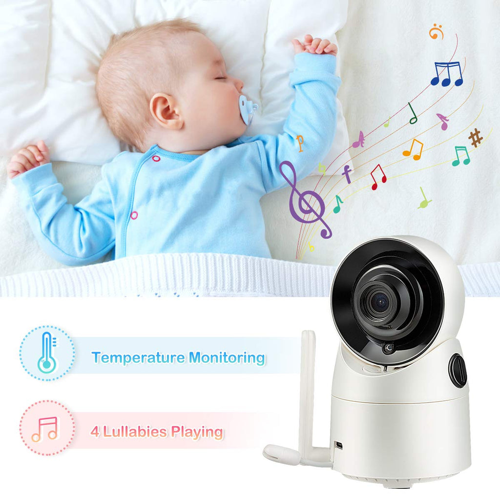 3.5'' LCD Video Baby Monitor, 2-Way Audio, Infrared Night Vision, Pack of 2 K846927