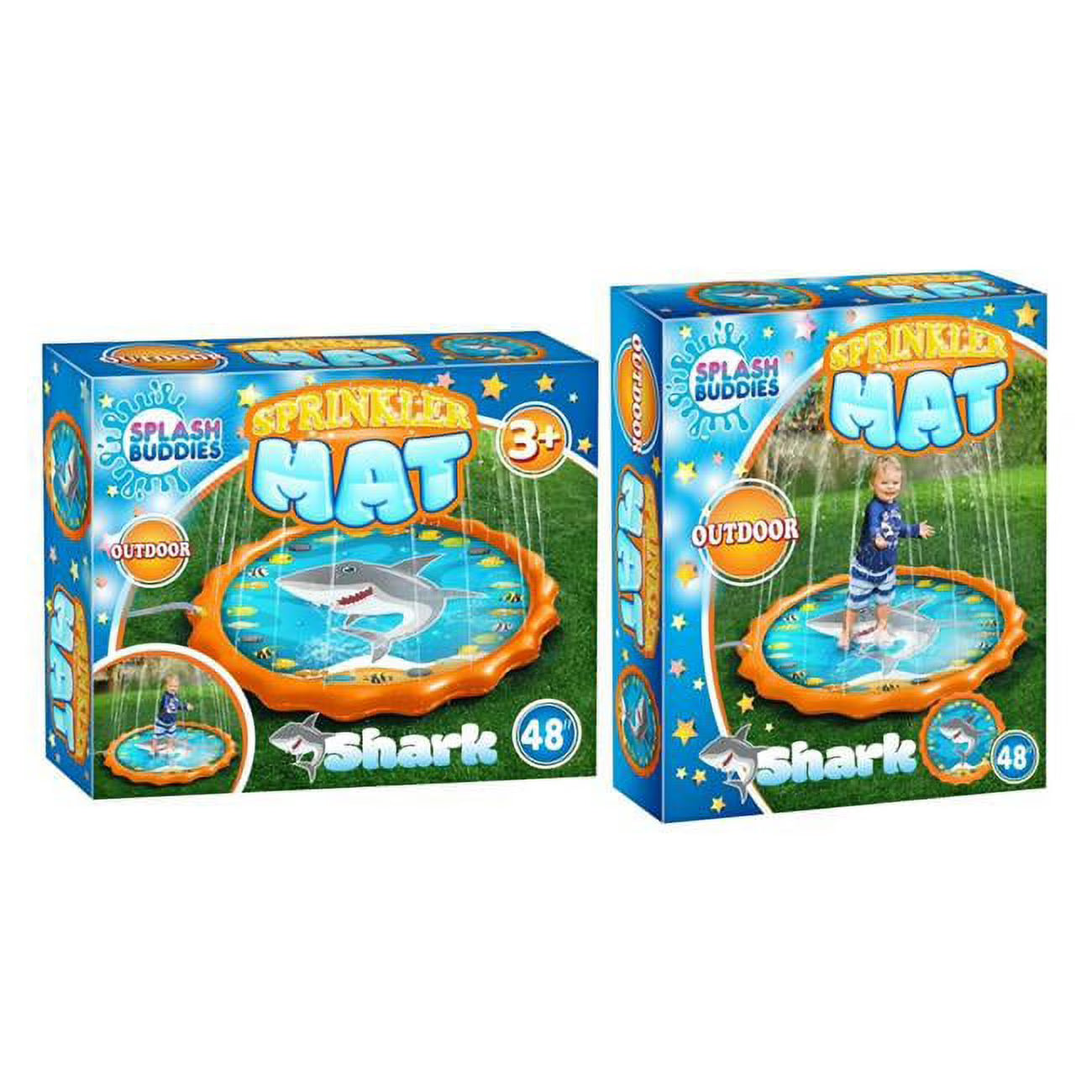 Orange & Blue Kids Sprinkler Spray Mat G713405