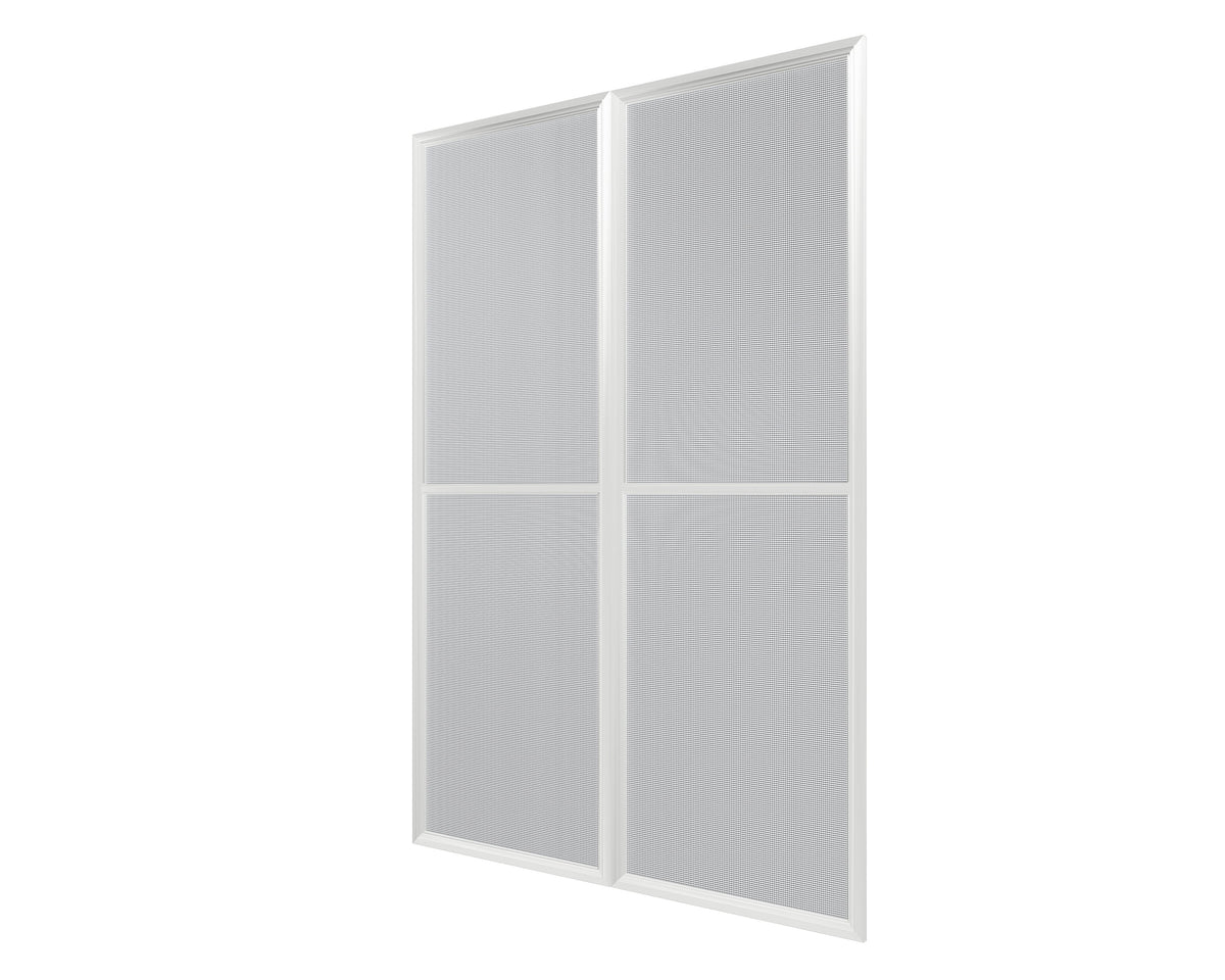 White Patio Enclosure with Screen Doors C542952