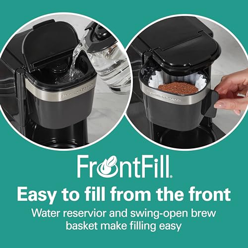 5 Cup Drip Coffee Maker with Glass Carafe, Black & Stainless Steel O87000