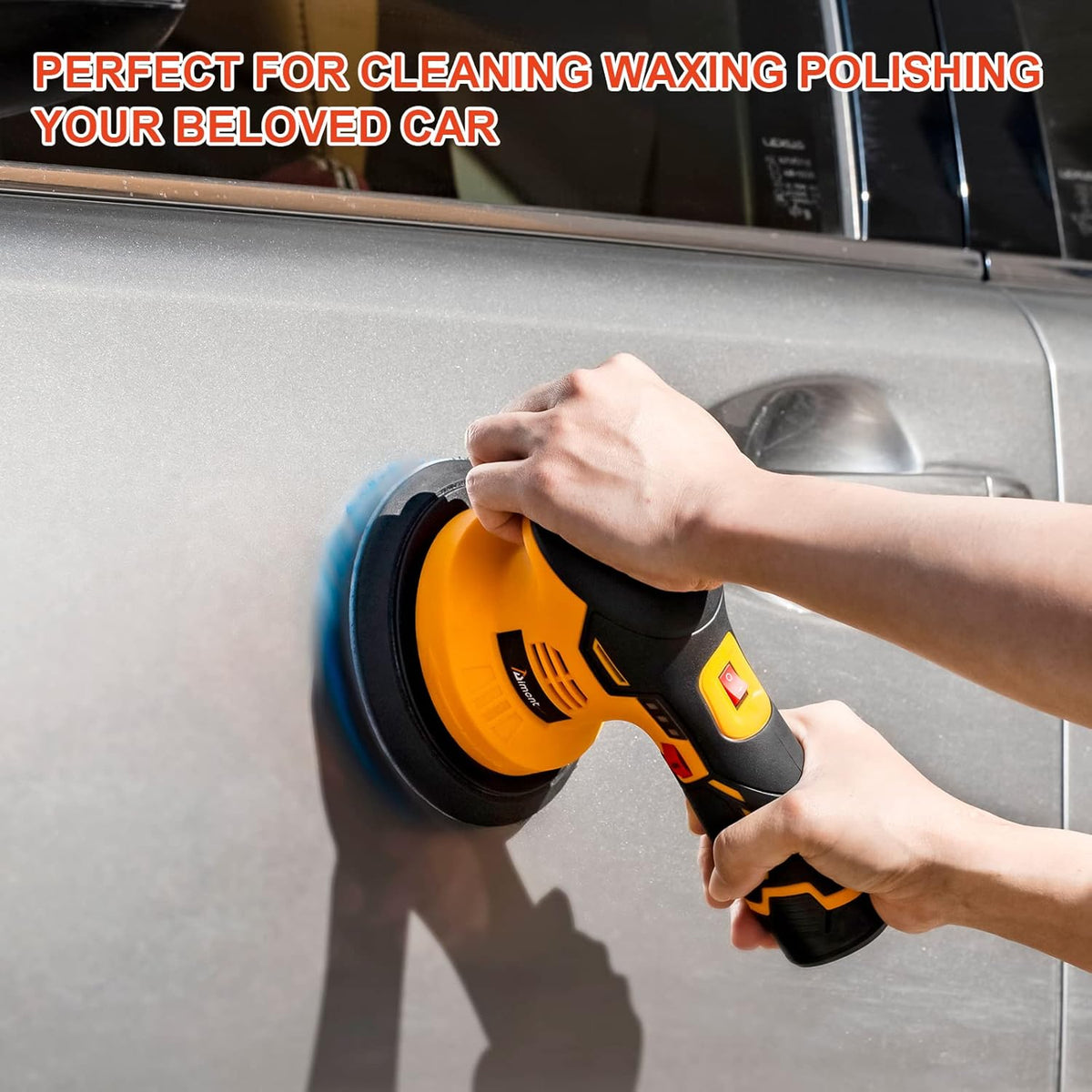 Cordless Car Buffer Polisher Kit with 2pcs 12V 2.0Ah Rechargeable Battery O501