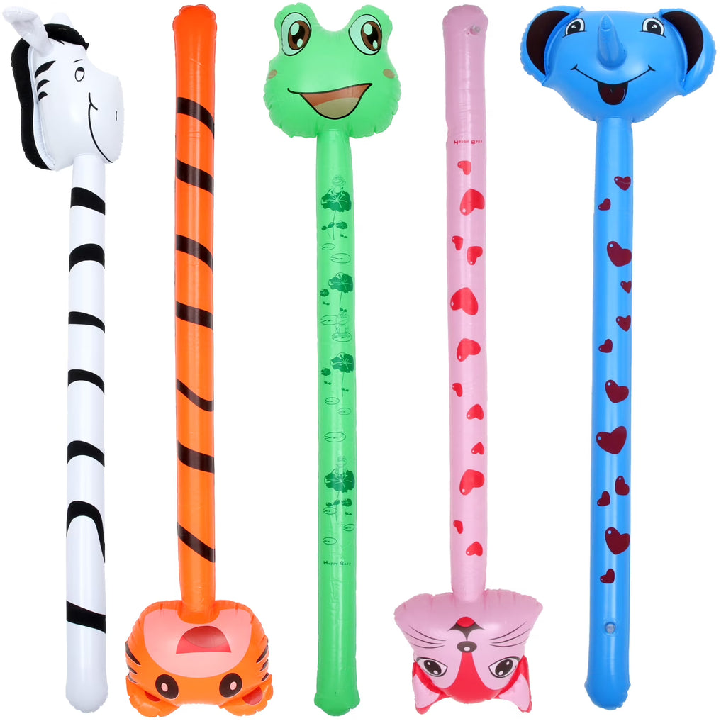 5 Pcs Inflatable Tiger Hammer Toys R64172