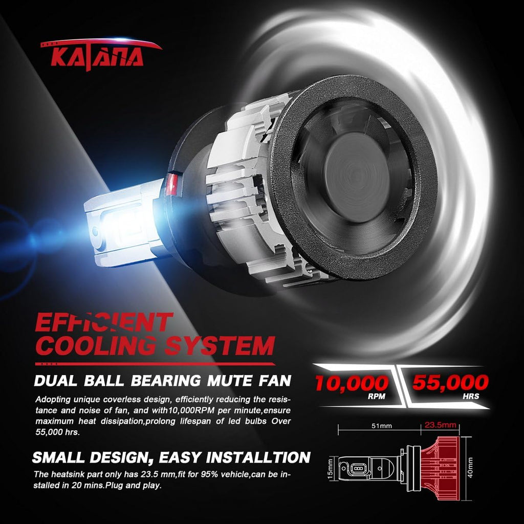 HB3 LED Headlight Bulbs Conversion Kit of 2 B5416
