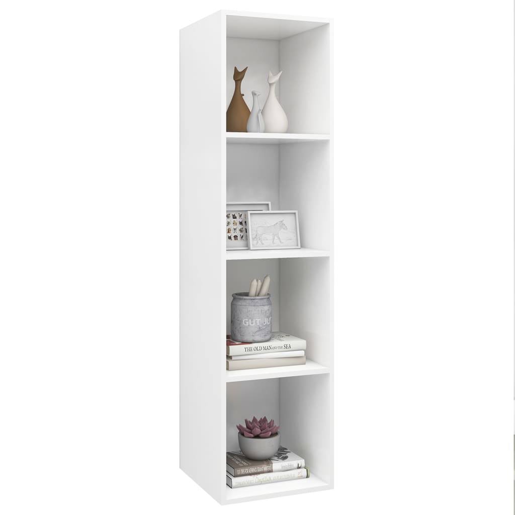 White Wall-Mounted TV Cabinet Chipboard C30515
