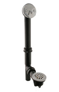 Satin Nickel Tubular Trip Lever Bath Waste Q40139