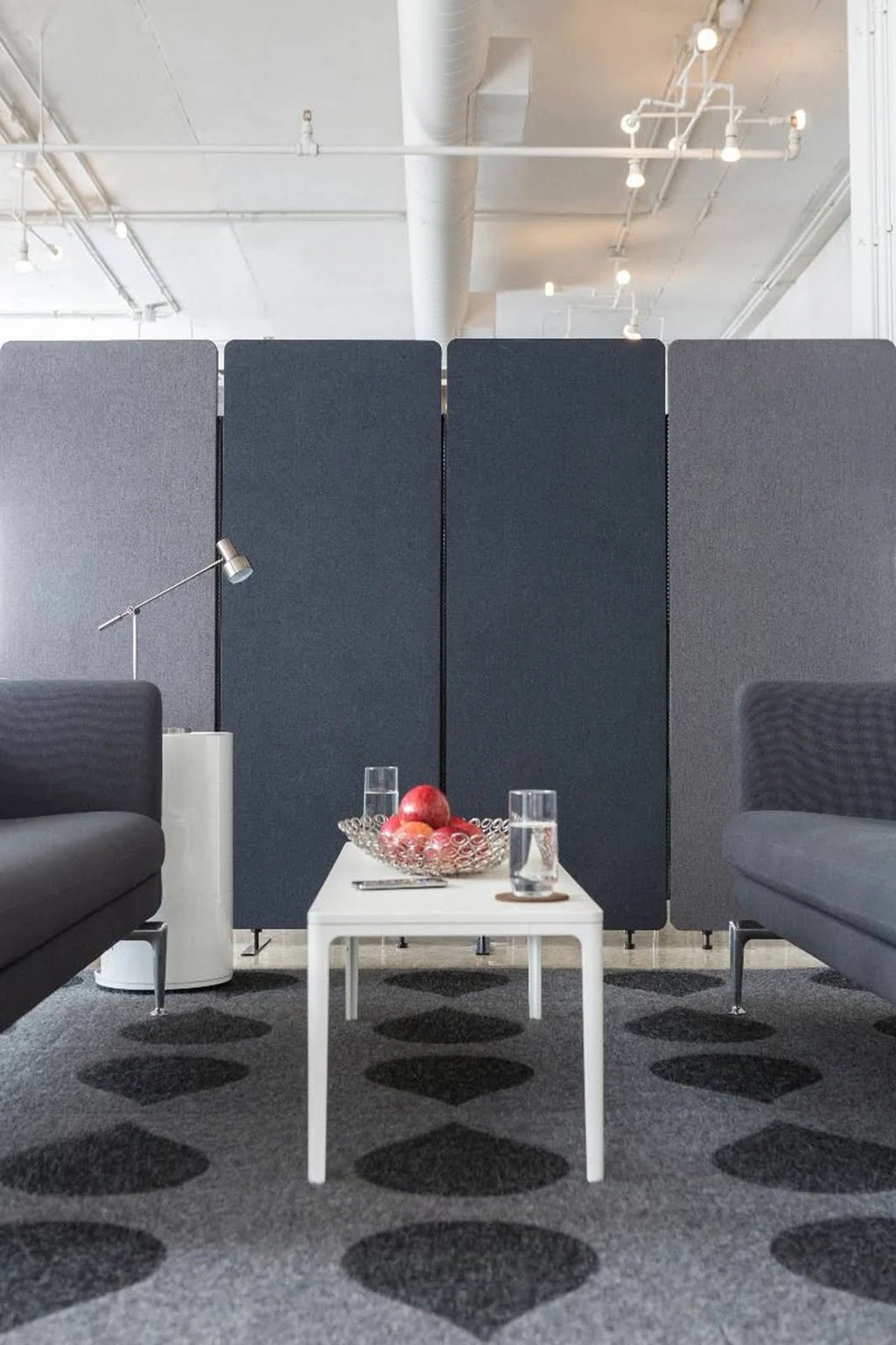 3 Pack Acoustic Room Dividers in Slate Gray O686