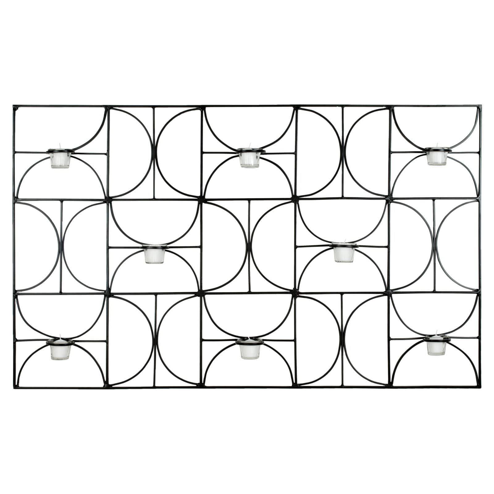 Black Votive Wall Decor Q103832