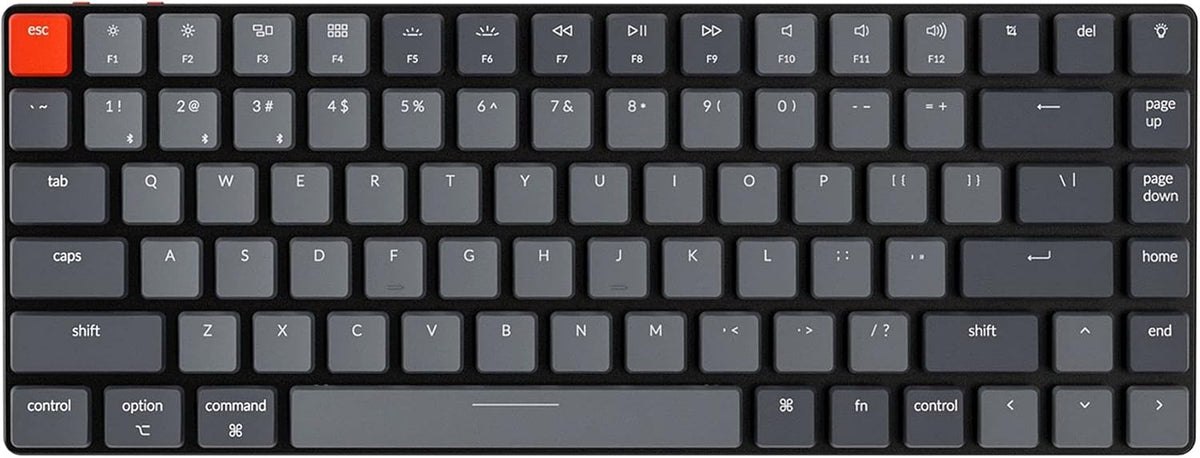 84 Keys Ultra-Slim Wireless Mechanical Keyboard with White LED Backlit F2612