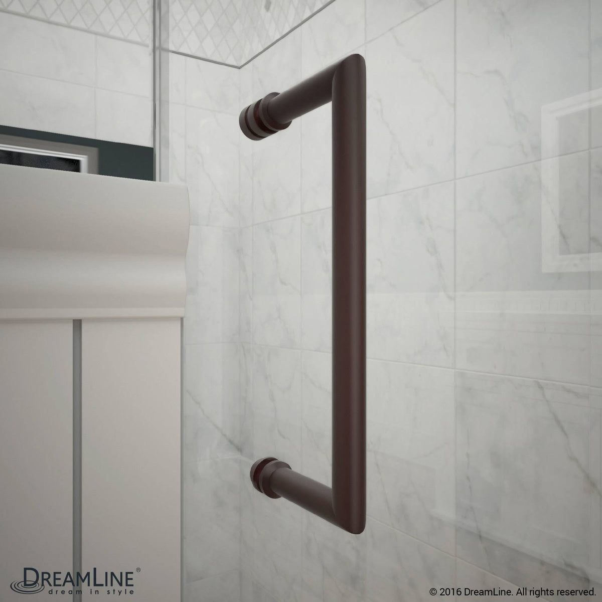 Hinged Shower Door, Oil Rubbed Bronze Finish Hardware P570138