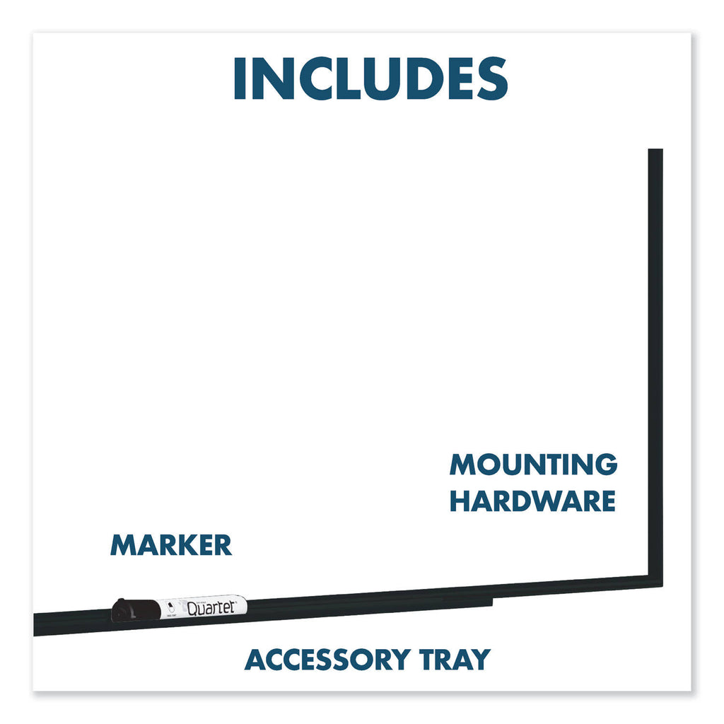 Black Frame Nano-Clean Magnetic Whiteboard G93808