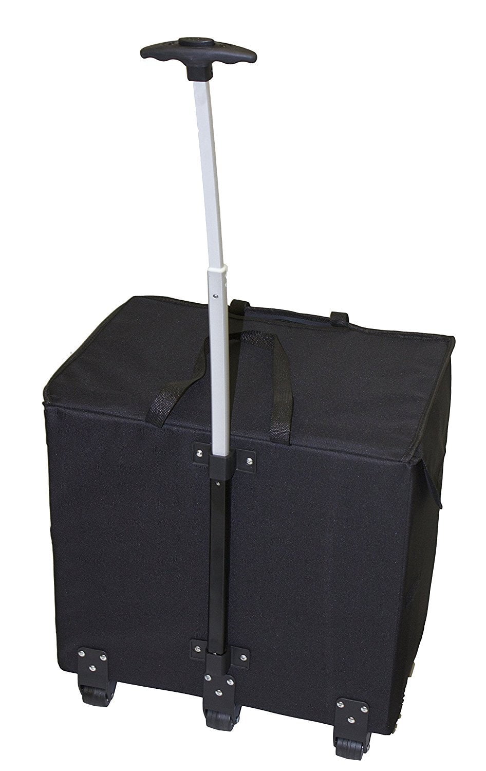 Black Rolling Collapsible Basket Cart V481