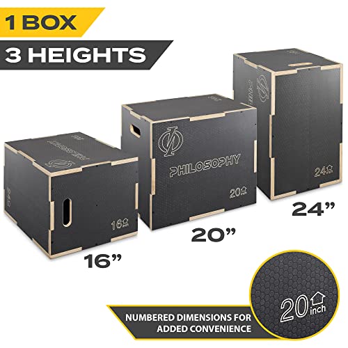 3 in 1 Non-Slip Wood Plyo Box F611