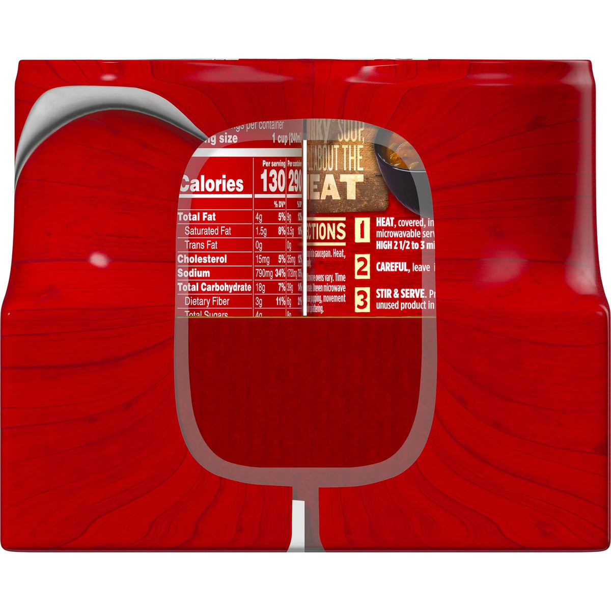 6 Pack Campbell’s Chunky Country Vegetable Beef Soup, 18.8 oz Can H819153