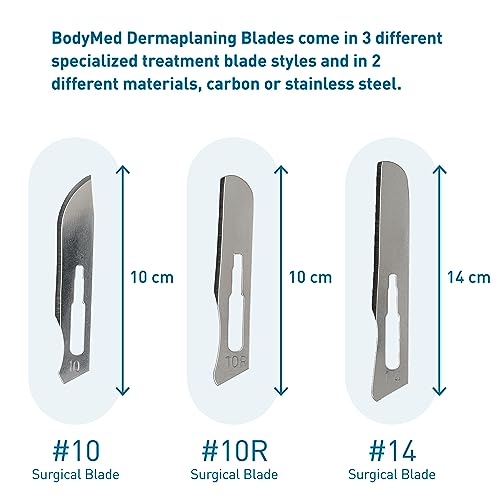 100 PCS Carbon Steel Dermaplaning Blades A2226