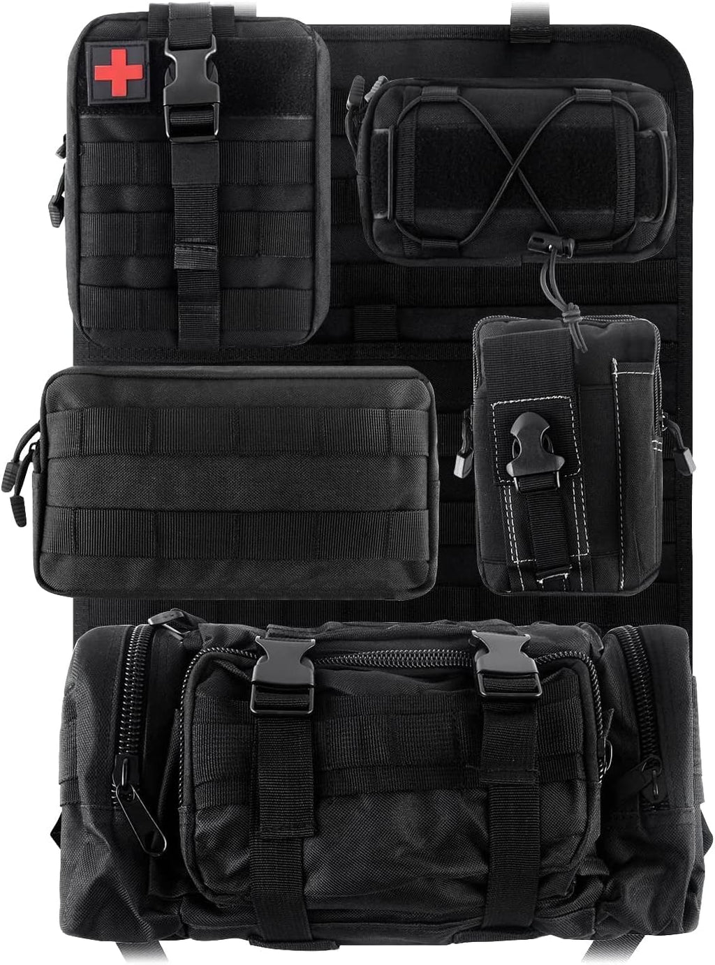 Front Seat Back Storage Bag Organizer with 5 Bags M8190