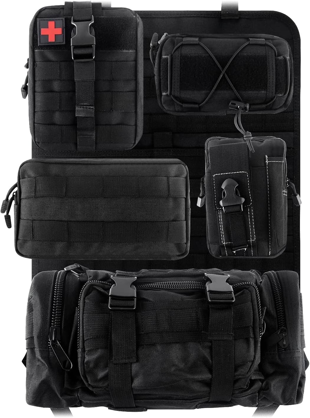 Front Seat Back Storage Bag Organizer with 5 Bags M8190