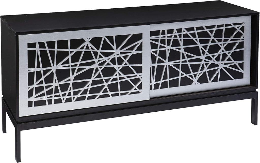 Black/Silver Media Cabinet L940310