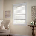 White Cordless Premium Faux Wood Blind M95447
