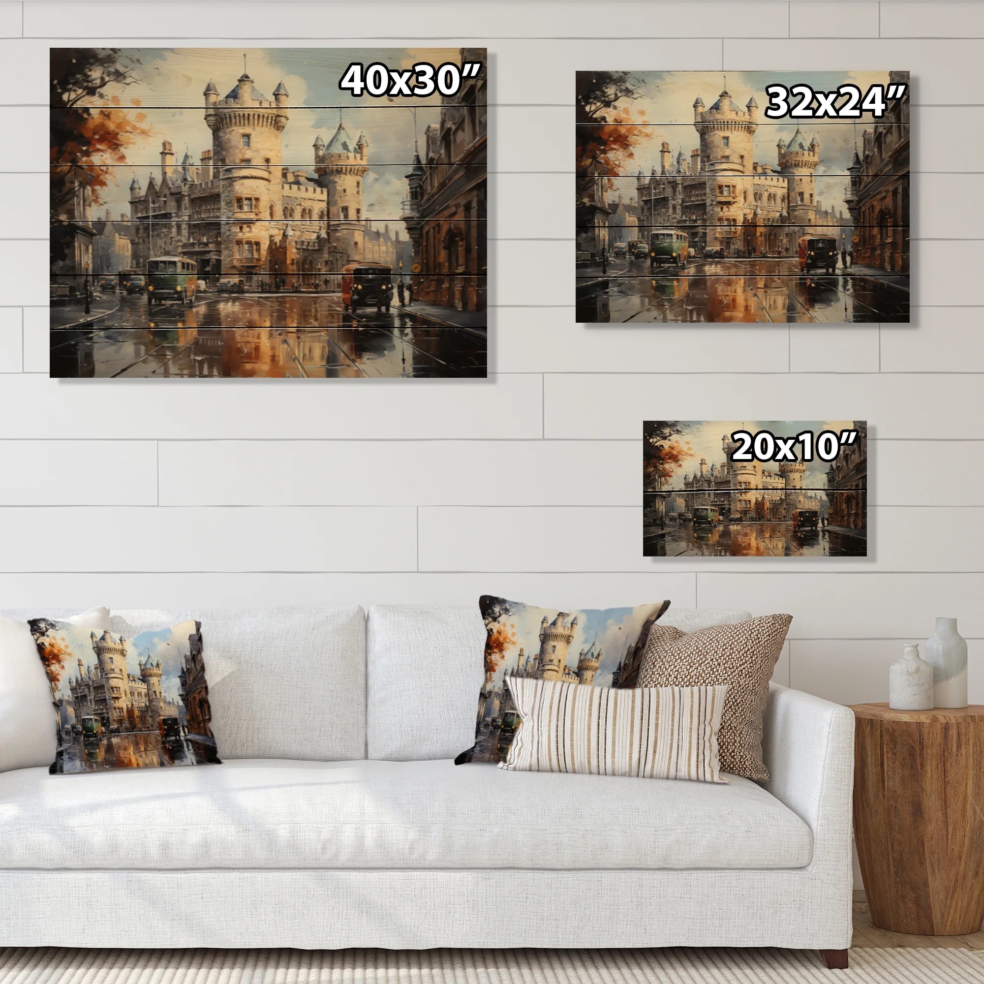 Natural Pine Wood Print L96602