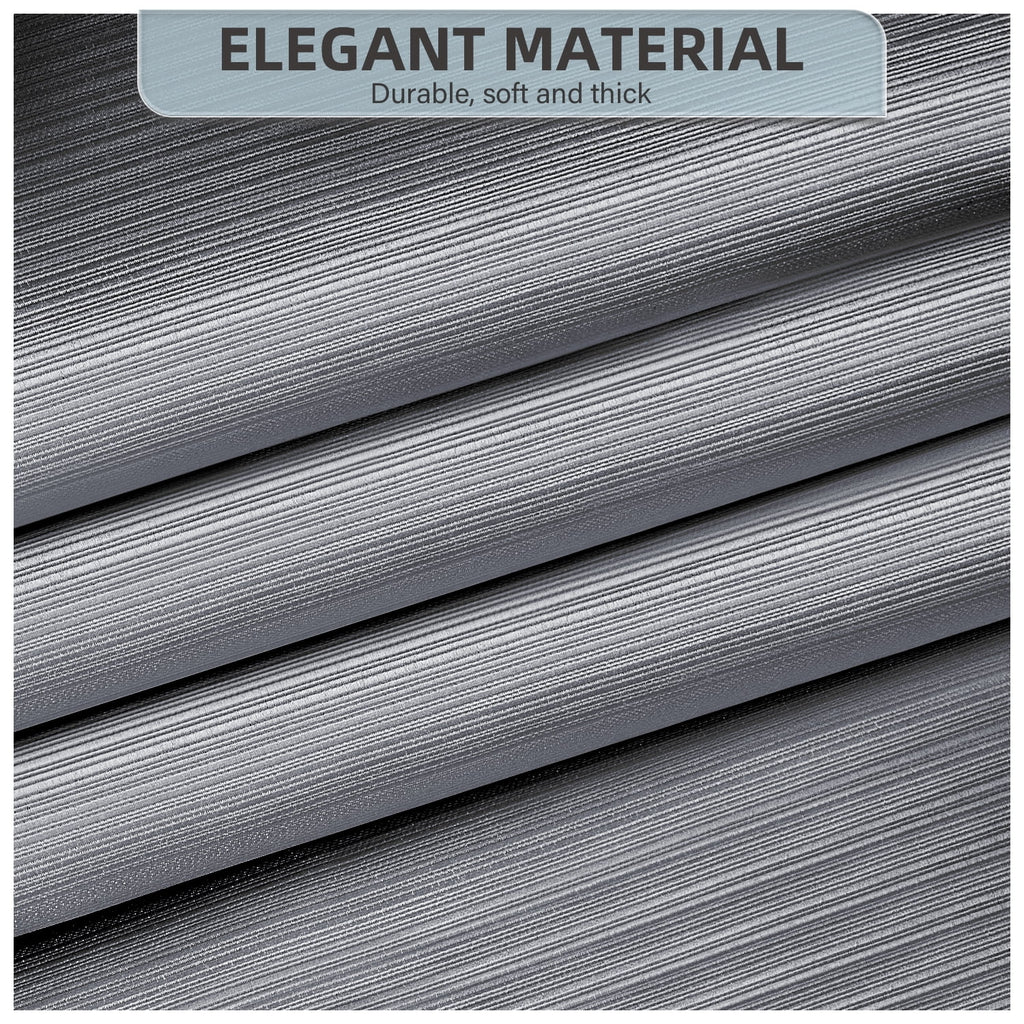 90% Blackout Curtains Set of 2 Panels, Light Gray, 52 x 84 inch M4918