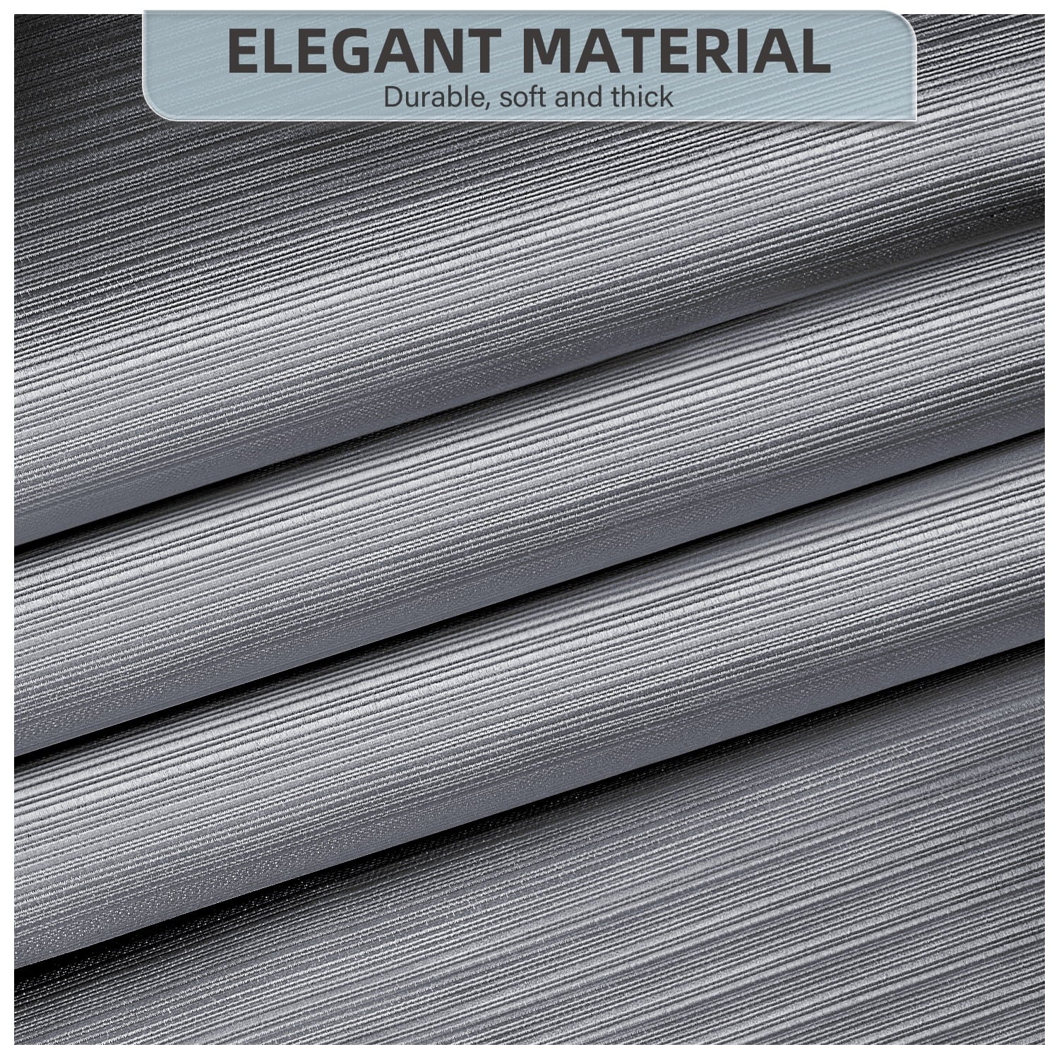 90% Blackout Curtains Set of 2 Panels, Light Gray, 52 x 84 inch M4918