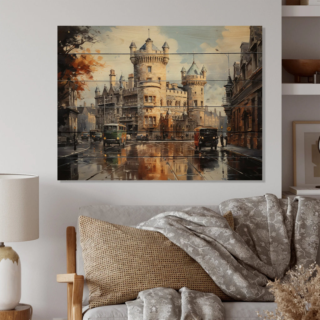 Natural Pine Wood Print L96602