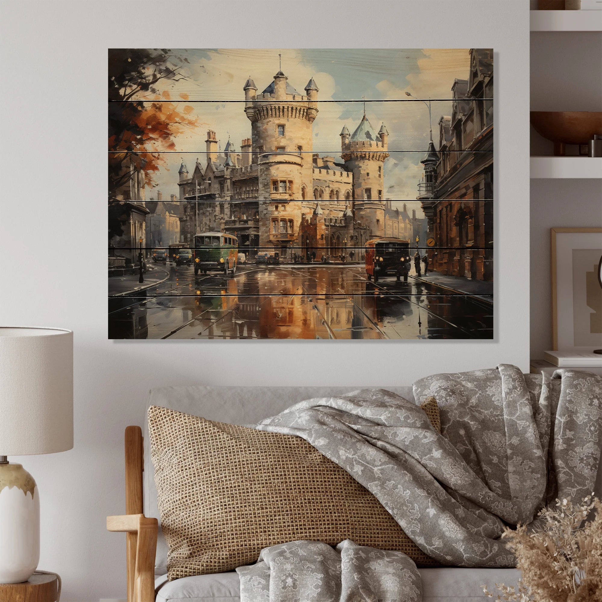 Natural Pine Wood Print L96602