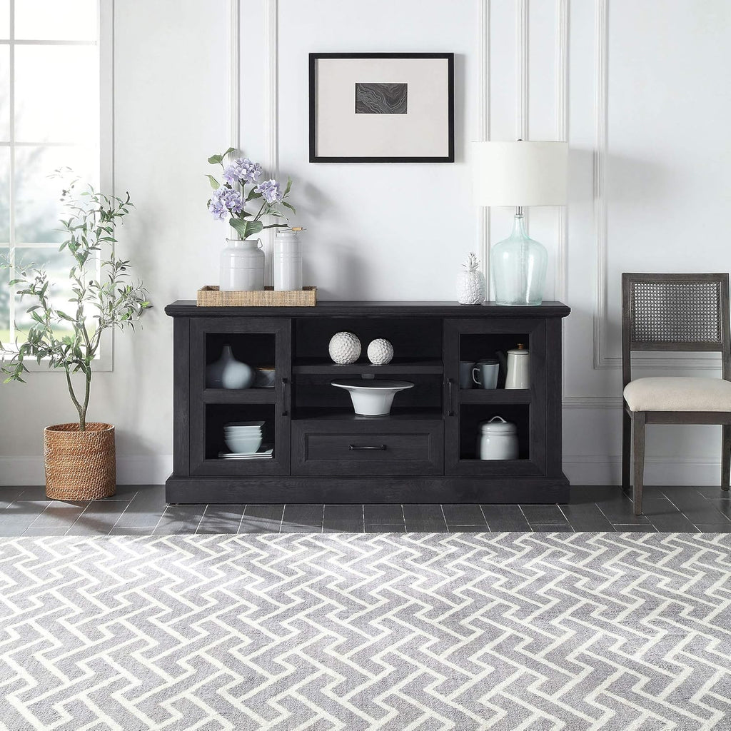 Gray Wash TV Stand with Storage Z959189