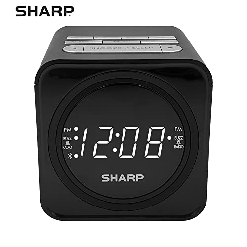 FM Clock Radio with Bluetooth Speaker and Dual Alarms A44709