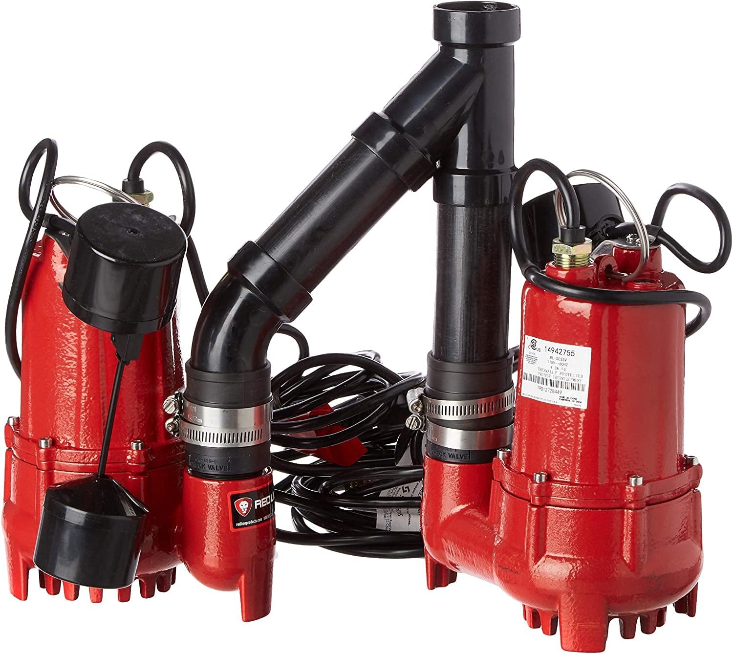 1/3 HP Dual Automatic Cast Iron Sump Pump System F838