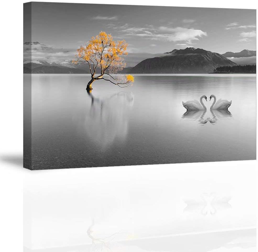 Red Lonely Lady Walk Along the Beach Shore Canvas Prints, Waterproof, 24x36 N297883