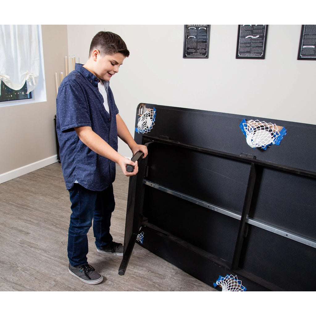 Portable Folding 6 ft. Pool Table, Blue Felt Y255