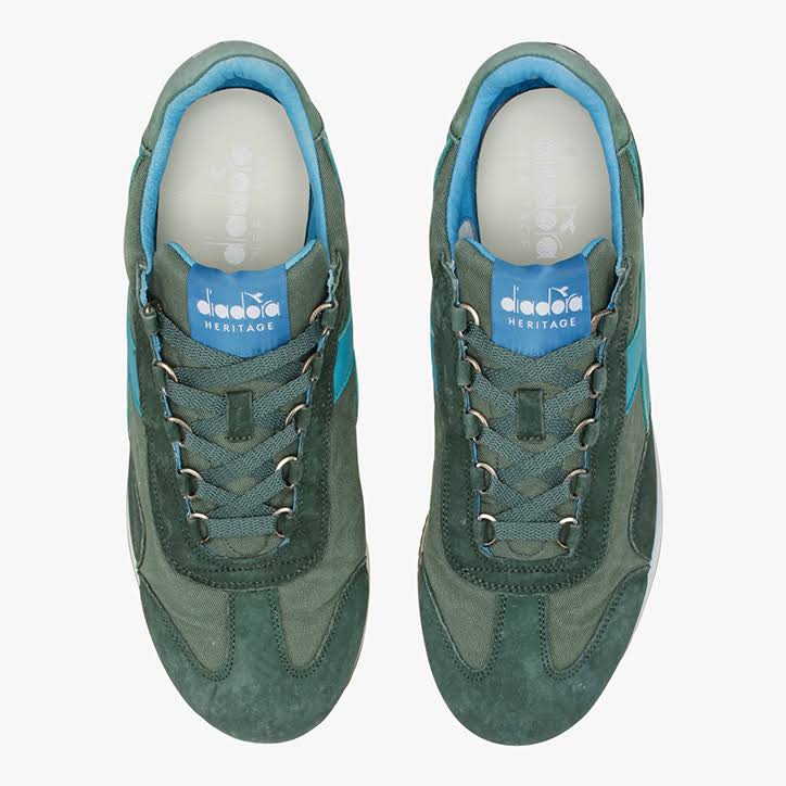 Stone Wash Green Canvas Shoes O4679