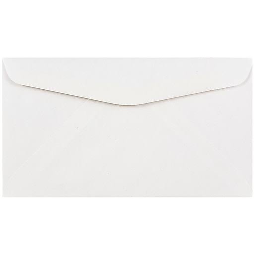 White 3.625 x 6.5 Business Envelopes, 1000/Carton N9067