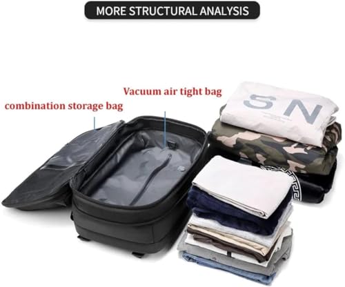 60L Expandable Water Resistant Backpack (Grey) X596125
