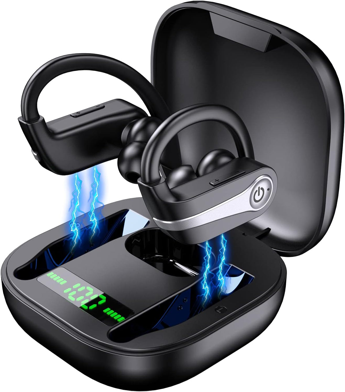 Wireless Earbuds Bluetooth 5.1 Noise Cancelling with Mic IP7 Waterproof 40H Playtime Pack of 2 P65208