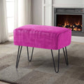 Textured Velvet Ottoman M18492