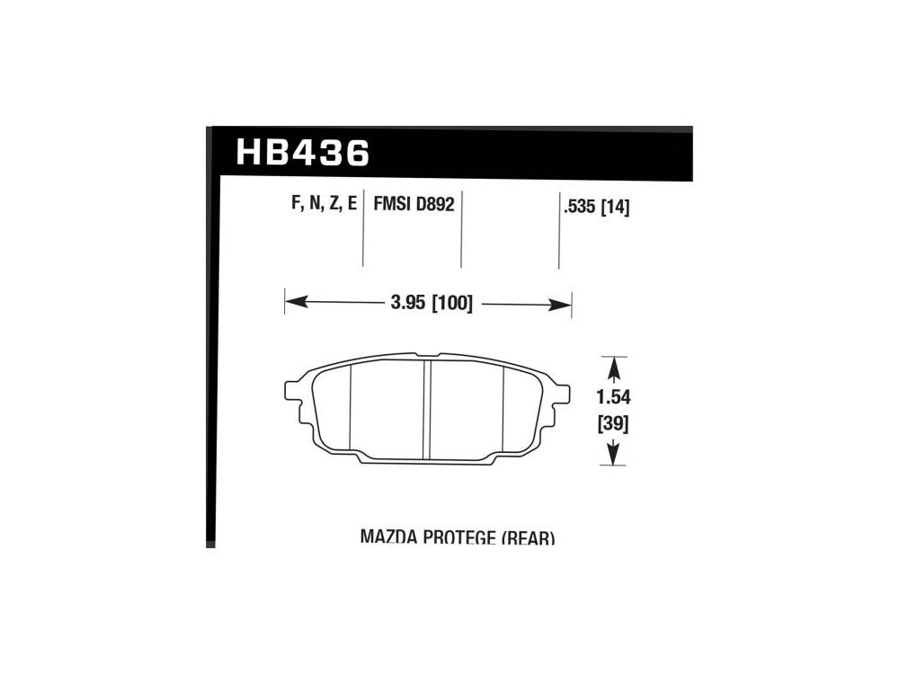 HP Plus Performance Brake Pads F786