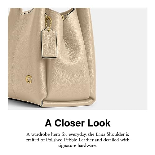 Polished Pebble Leather Lana Shoulder Bag 23 D669
