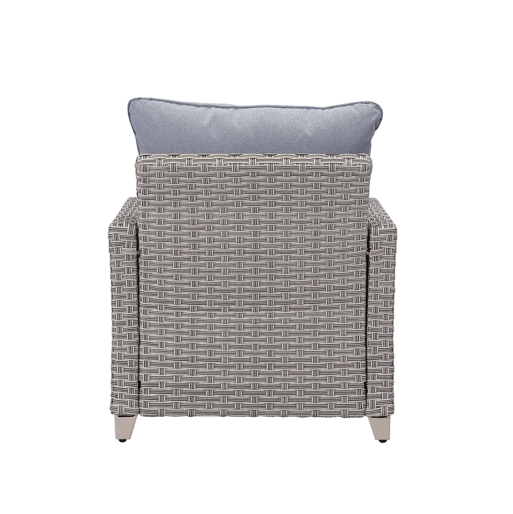 Gray Fabric Patio Sofa Set Z659
