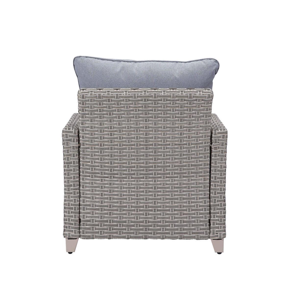 Gray Fabric Patio Sofa Set Z659
