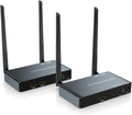 Wireless HDMI Transmitter and Receiver with Loop Out, Aluminum Alloy Extender 328ft/100m Support 1080P with IR Passback A147911