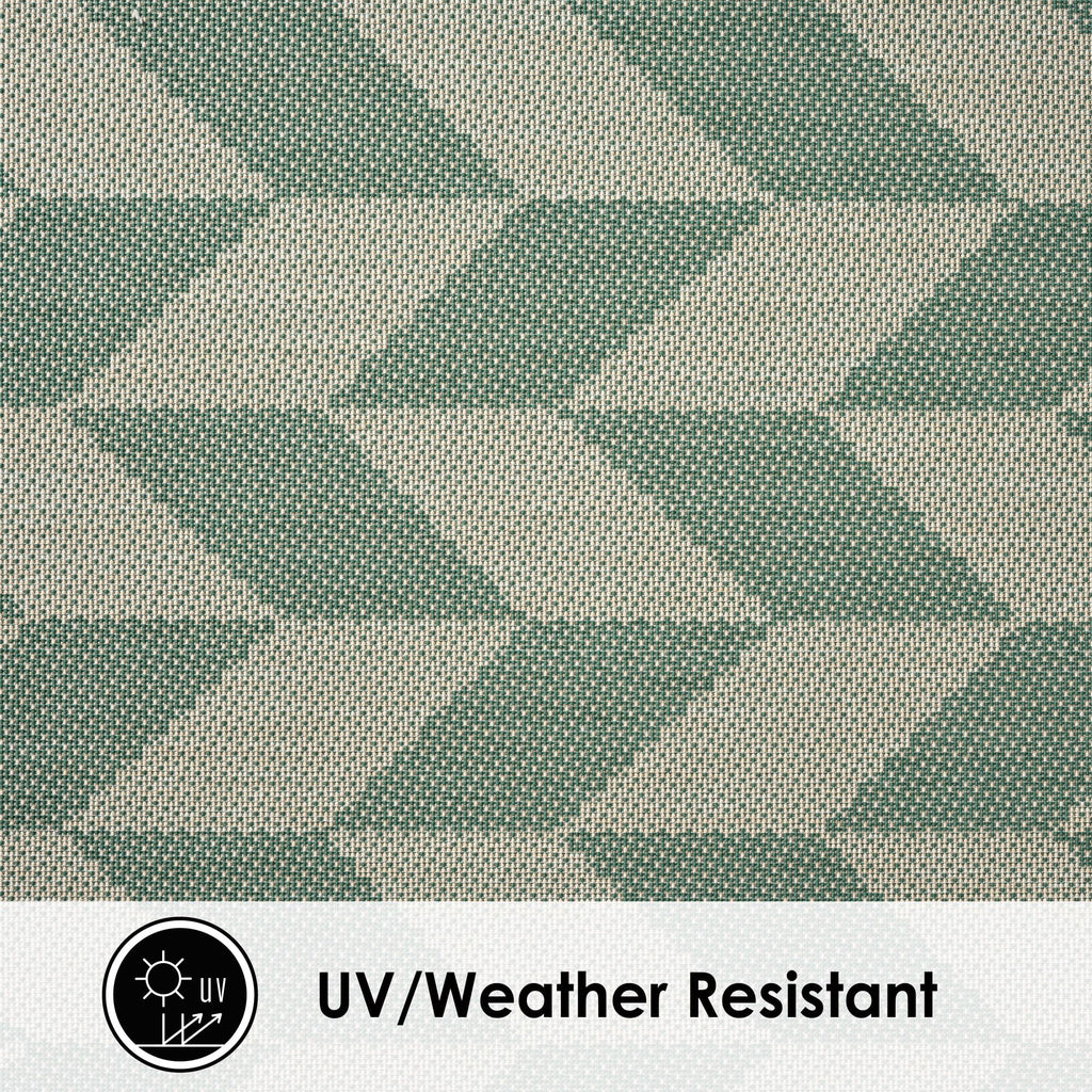Beige/Green 5'2"x7'2" Indoor/Outdoor Area Rug Y234