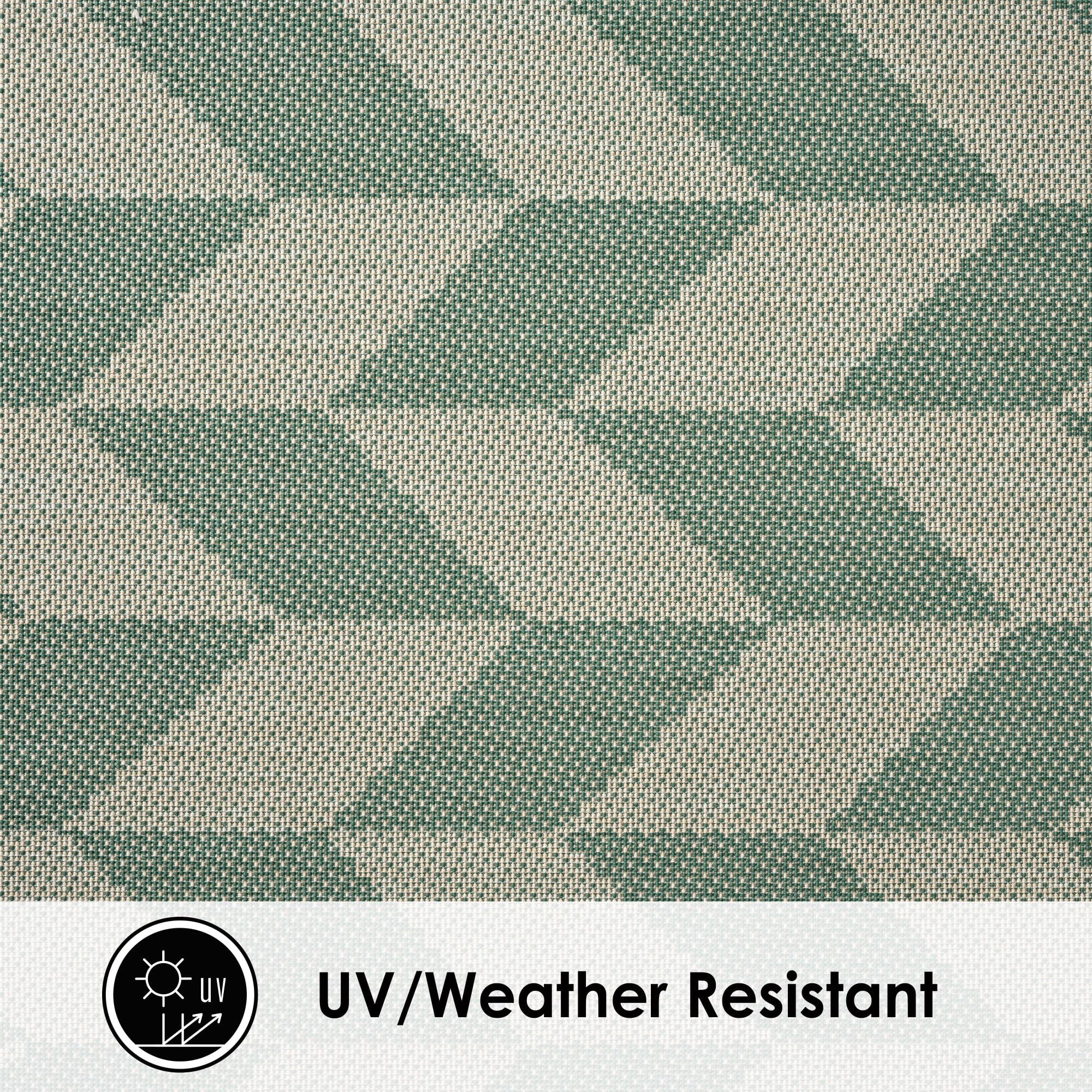 Beige/Green 5'2"x7'2" Indoor/Outdoor Area Rug Y234