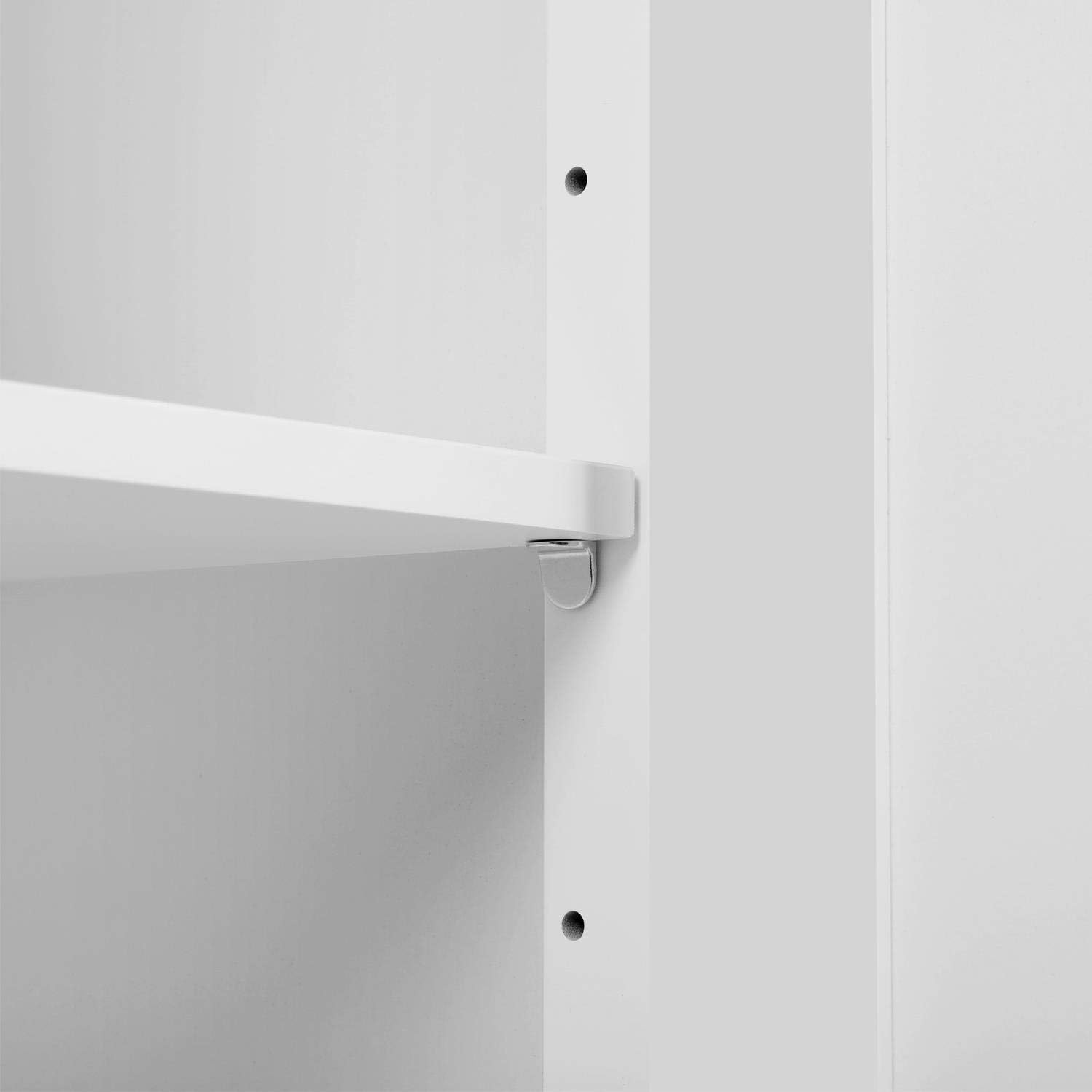 Tall Bathroom Storage Cabinet with 3 Tier Shelf and Door A118913